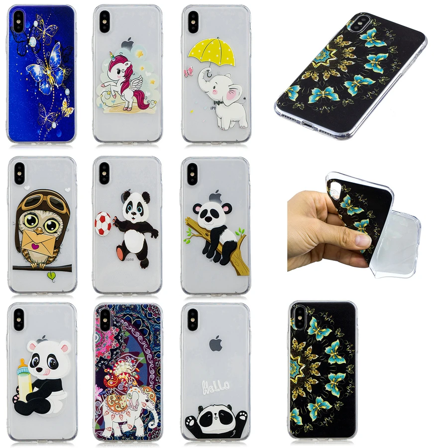 LONEUX чехол для телефона iPhone 7 8 6 S плюс 5 5S SE X Мягкие силиконовые ТПУ Цветок