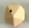 5 шт./лот 19,5 мм Icosahedron силиконовые бусины без бисероплетения пищевого силикона Icosahedron бусины для прорезывания зубов Детские Жевательные бусины - Цвет: Navajo White