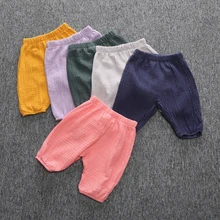 Комплект из дышащих штанов для малышей; весенне-летние хлопковые штаны; Одежда для новорожденных мальчиков; Roupa Bebes; детские брюки для малышей