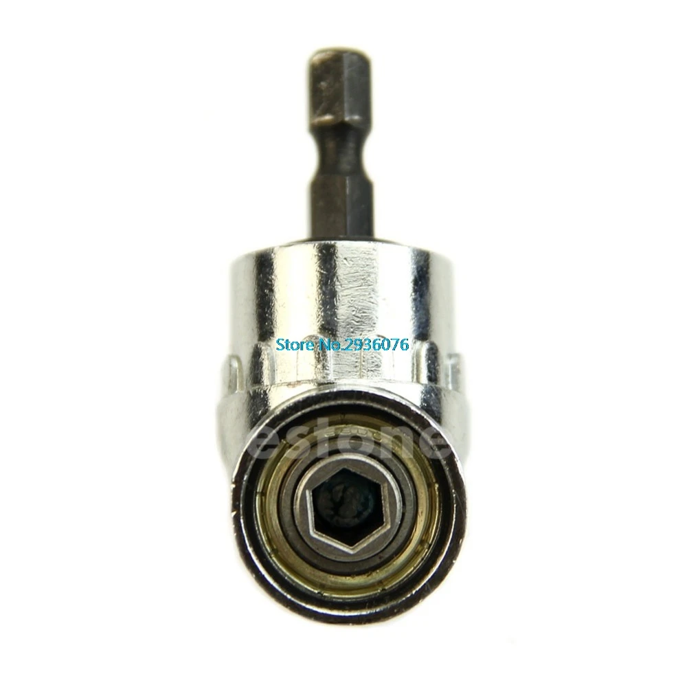 

105 degrees 1/4 Inch Adjustable Turning Head Screwdriver Stainless Steel Hex Shank bit Angle Driver Screwdriver Tools Mar10-0