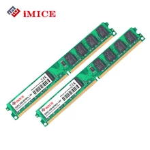 iMICE Desktop PC RAMs DDR2 4GB(2GBx2pcs) RAM 667MHz PC2-6400S 240-Pin 1.8V DIMM For Compatible Computer Memory Warranty