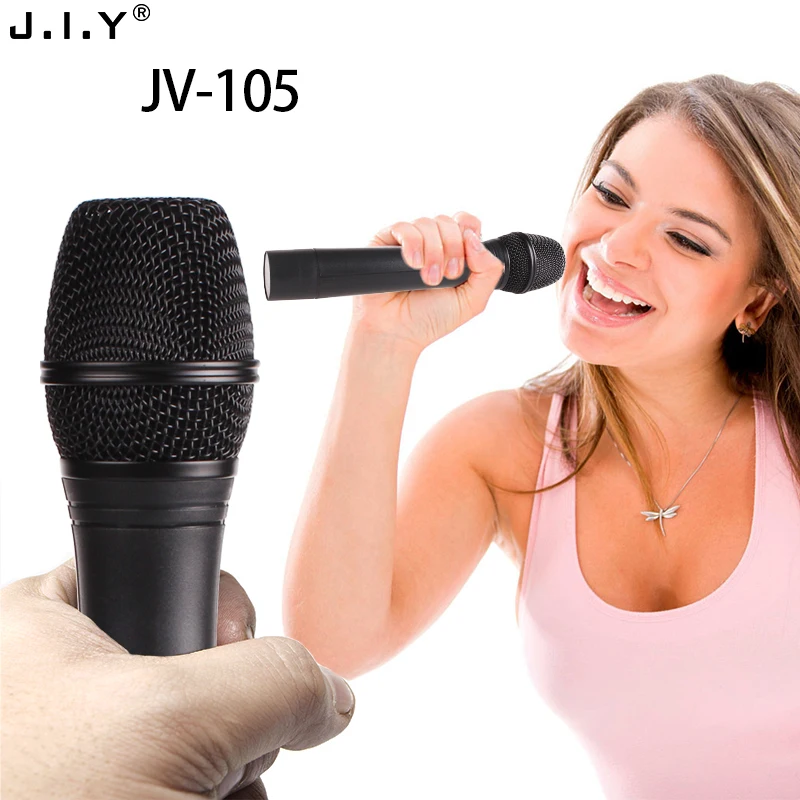 

JIY Professional karaoke Dual Wireless Microphone mixer audio radio handheld studio HIFI Microphone for speaker karaoke computer