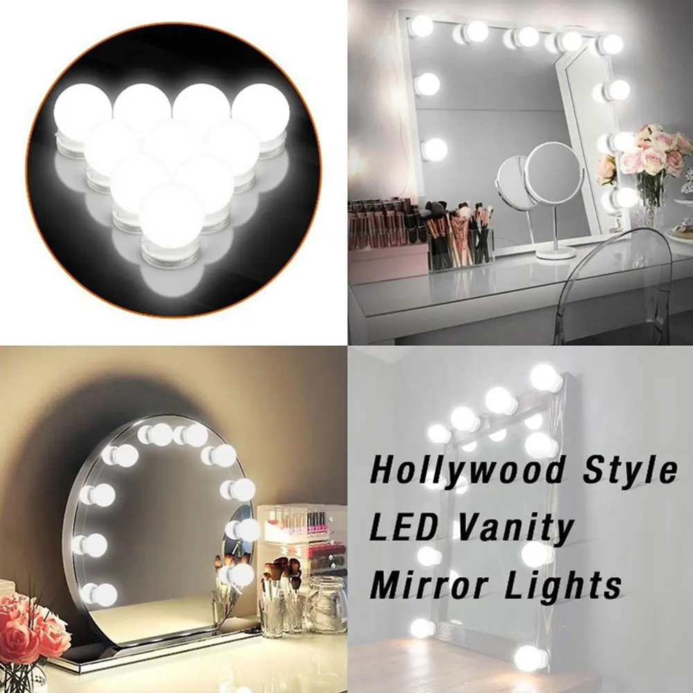 Hollywood Style LED Makeup Mirror Lights Vanity Table Mirror Light