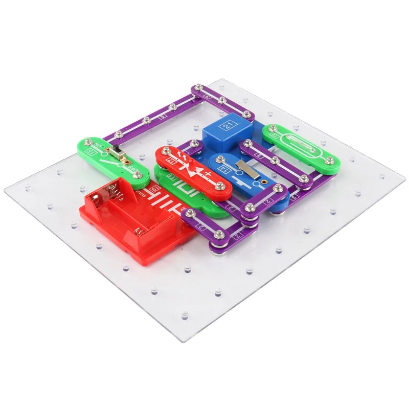 335 Electronics Blocks Kit kids Smart Snap Learning Circuit Science Educational Diy Set Building Models Physics Toys Designer (2)
