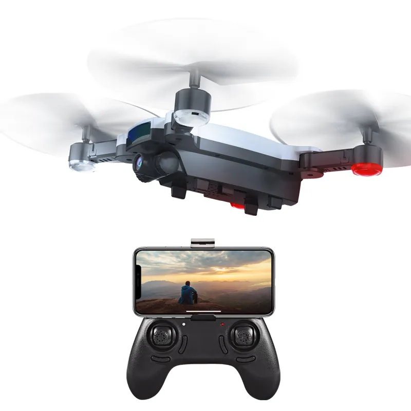 SMRC S6 1100 мАч Дрон с HD 720P wifi Двойная камера 2MP жестом фото оптическое