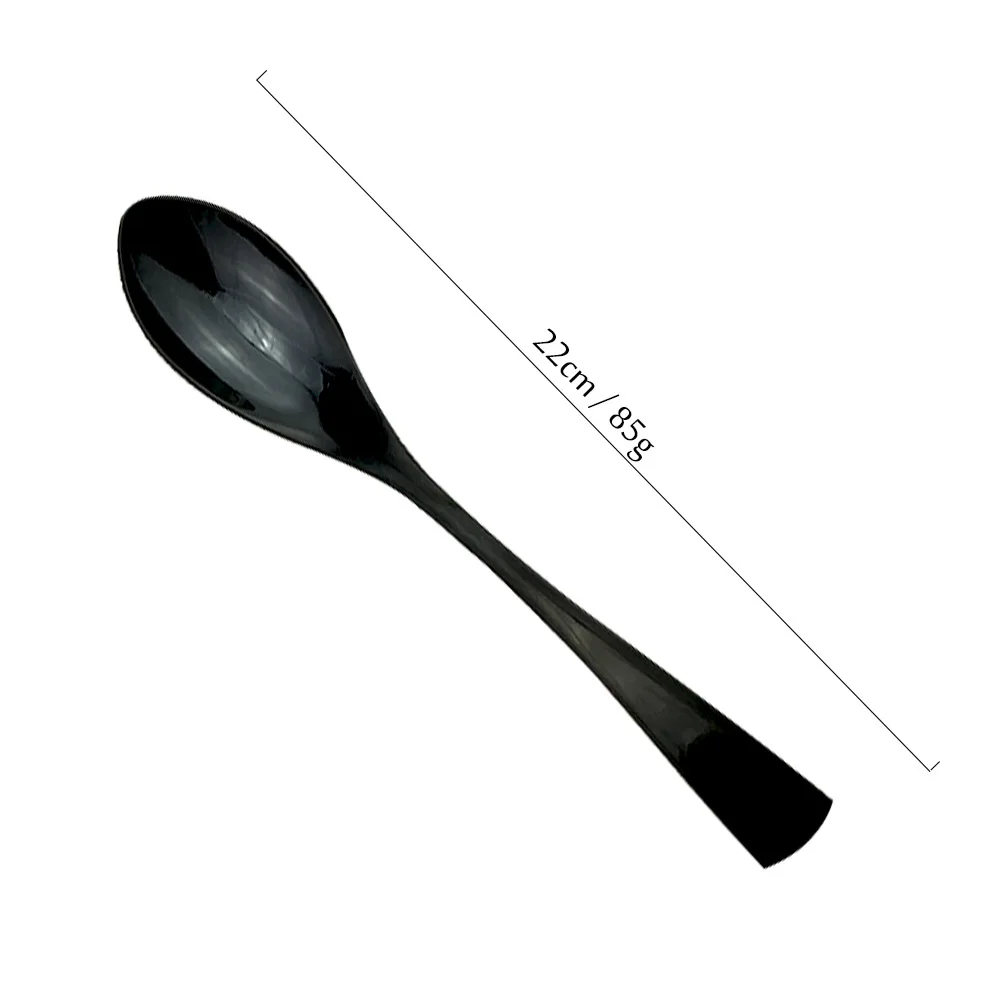 Chic1 шт черный набор посуды 18/10 нержавеющая сталь Западная столовое серебро еда Салат Посуда Наборы вилка стейк нож набор столовых приборов - Color: Dinner Spoon