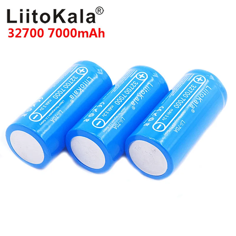 Новинка LiitoKala Lii-70A 32700 3,2 v 7000mAh lifepo4 аккумуляторная батарея 5с разрядка батарея для резервного питания фонарик