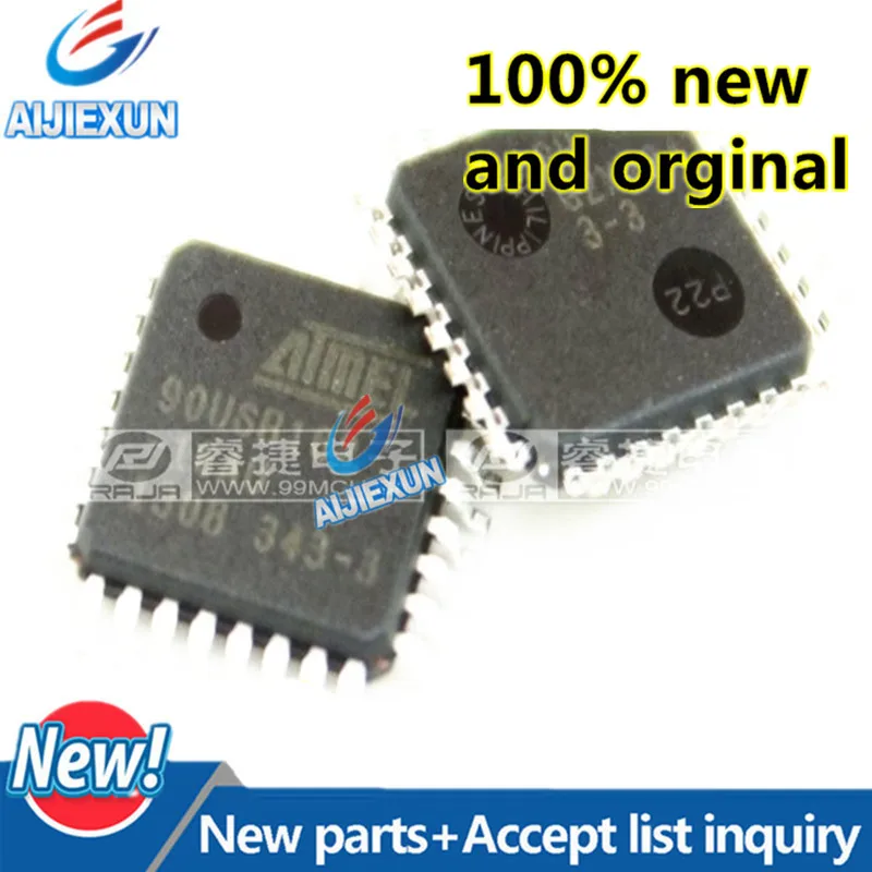 5 шт. 100% новые и оригинальные фотообои AT90USB162 at90usb162 QFP32 8-битный микроконтроллер в