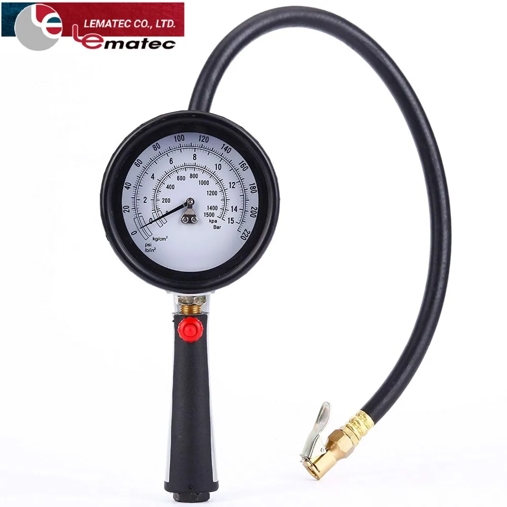 LEMATE Pro Metal Tire Inflator with Tire Gauge 220 PSI Dual Air Tire