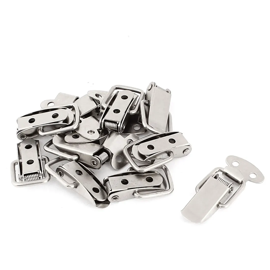 

UXCELL Home Cabinet Case Boxes Security Stainless Steel Toggle Latch Catch 10Sets