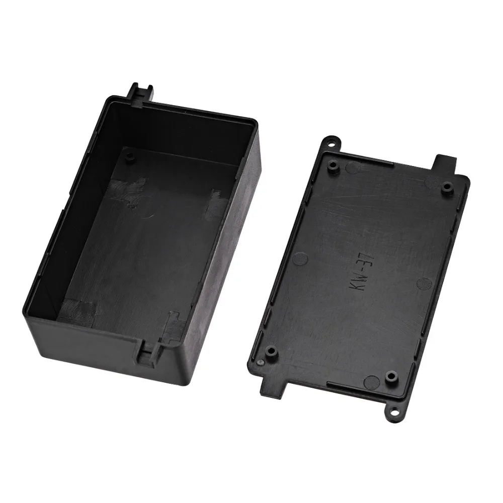 Uxcell 109x64x36 мм/4,29x2,52x1,4" черный Электронный ABS пластик DIY Распределительная коробка корпус чехол с установленным отверстием 1 шт