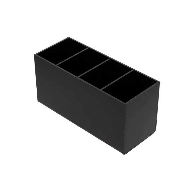 4 Grids Black Acrylic Cosmetic Organiser Lipstick Brush Holder Makeup Storage (6)