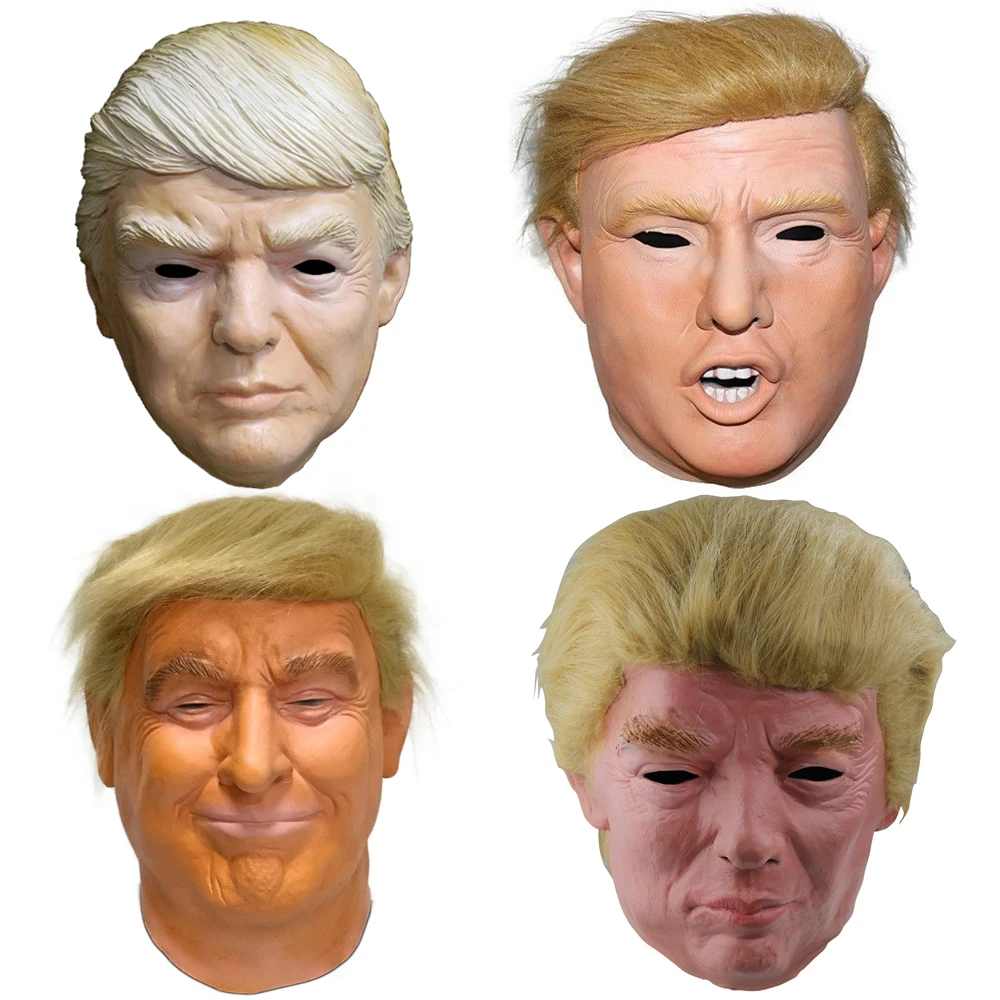 

MASCARELLO Trump Natural Latex Mask Human Face Donald Trump Mask for Halloween Cosplay