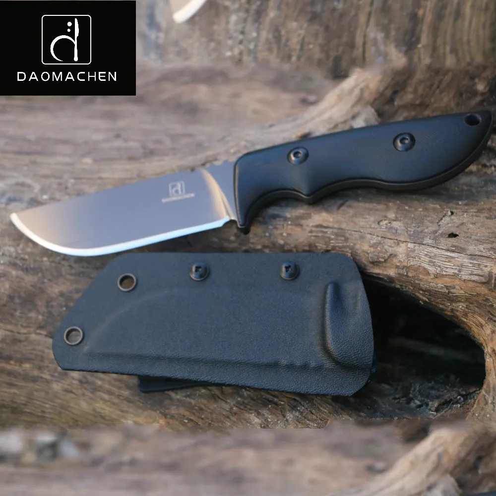

DAOMACHEN fixed blade camping survival Hunting Knife Full Tang With Imported K sheath G10 Handle Free shipping