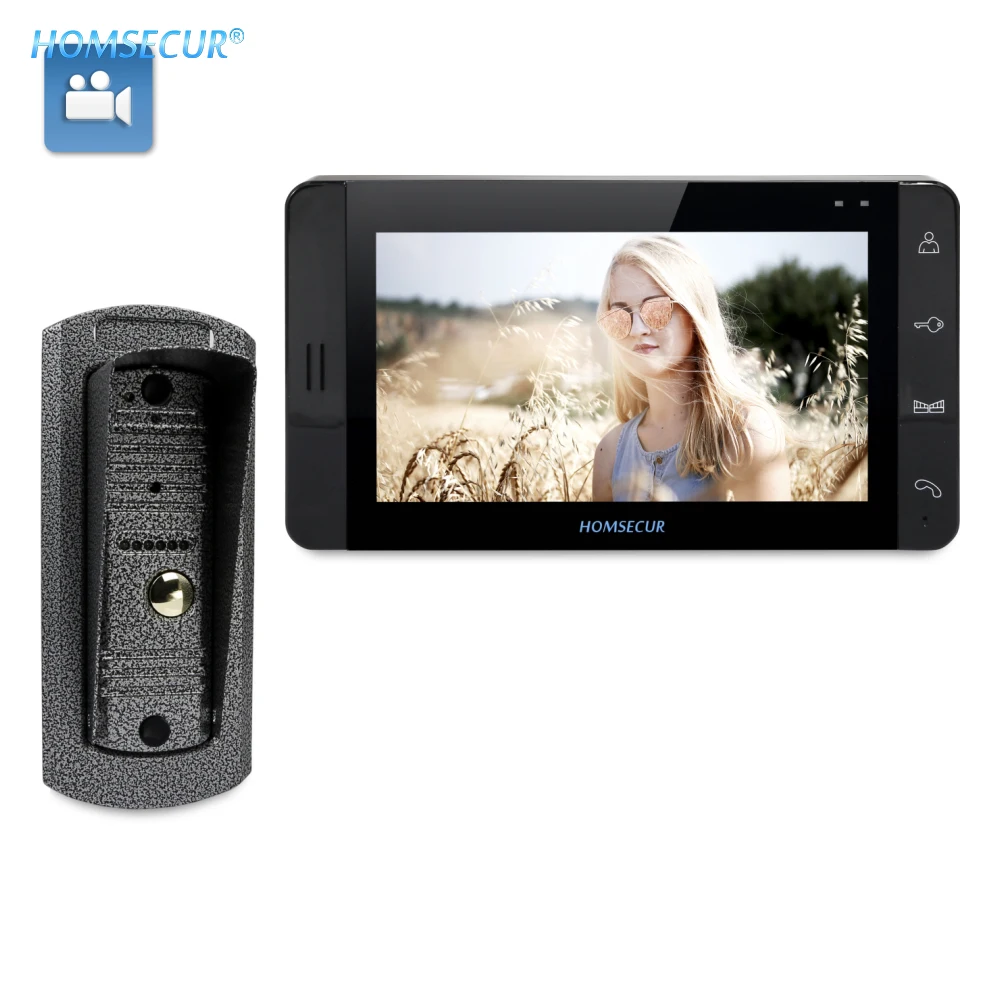 

HOMSECUR HOMSECUR 7" Video Door Phone Intercom System+Metal Case Camera for Home Security TC041+TM703R-B