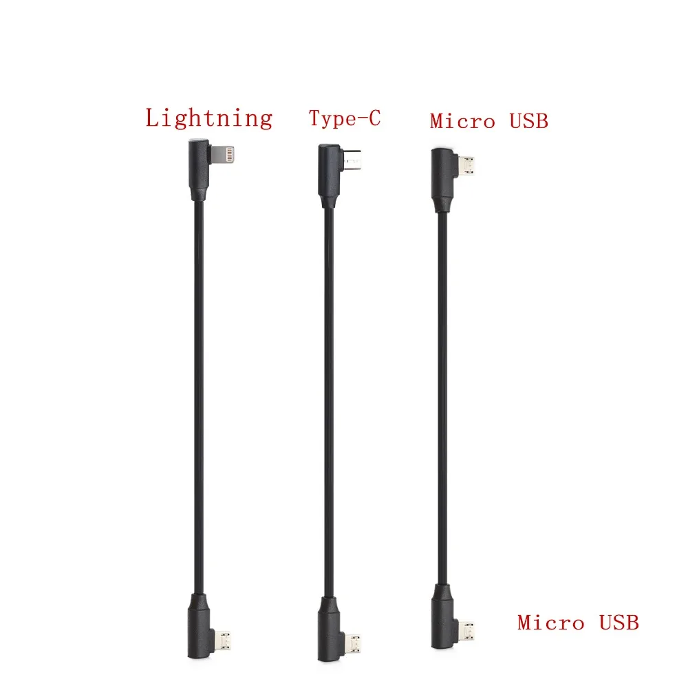 Зарядный кабель Zhiyun Smooth Q2 4 Feiyu Vimble 2 для iPhone Andriod Micro USB к TYPE C кабеля Lightning|Аксессуары