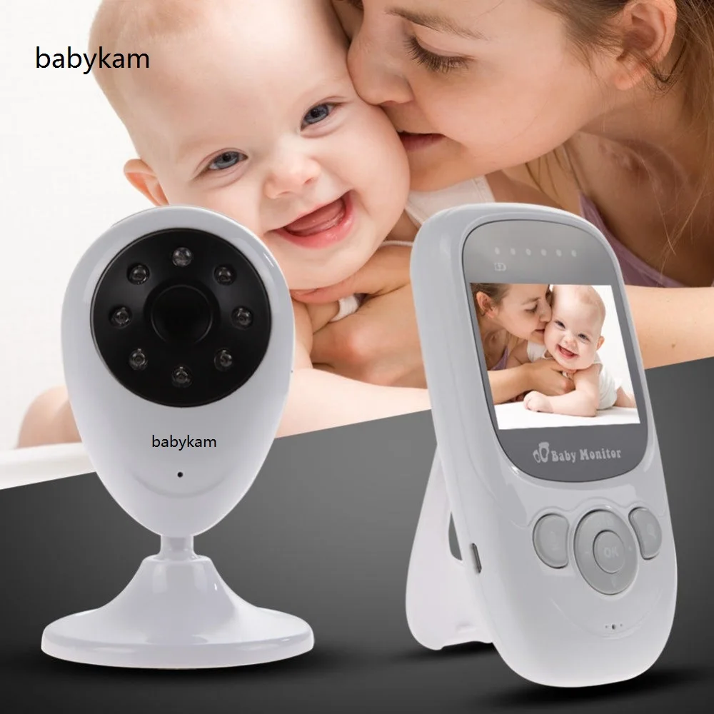 

babykam vigila bebes con camara 2.4''LCD IR Night light vision video intercom 4 Lullabies Temperature sensor 2X Zoom vigilabebes