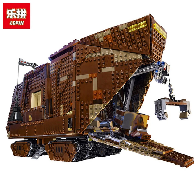 

Lepin Set Star Wars Figures 3346Pcs 05038 Sandcrawler Model Building Kits Blocks Bricks Educational Toy Compatible Legoing 75059