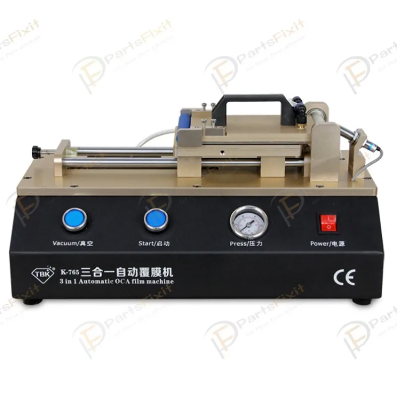 

3 in 1 Automatic OCA Film Laminating Machine Built-in Vacuum Pump Air Compressor For Cell Phone LCD Refurbishment TBK-765