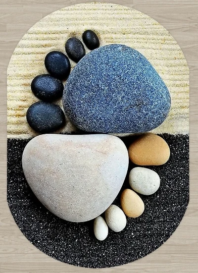 Еще коричневый черный инструмент для ухода за мтоциклом большие ноги 3d узорной печати Нескользящая микрофибра гостиная современный Овальный моющийся коврик ковер