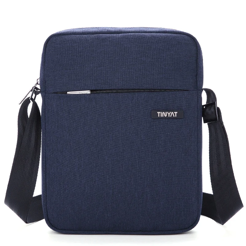 

reusable polyester canvas sling bag cross body knitting doypack pouch versatile chest bag seller's shoulder bag men