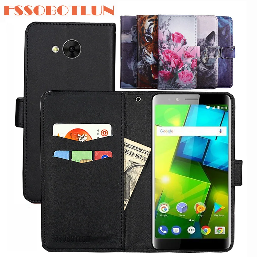 

FSSOBOTLUN For BQ BQ-5340 Choice Case PU Leather Retro Flip Cover Shell Magnetic Fashion Wallet Cases Kickstand Strap BQ 5340