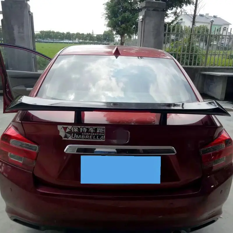 Universal car Rear Wing Spoiler With Led Light ABS Material Car Rear