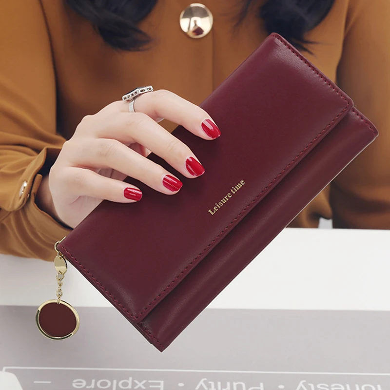 

New Fashion Women Wallets Long Style Multi-functional wallet Purse Fresh PU leather Female Clutch Card Holder Z0114
