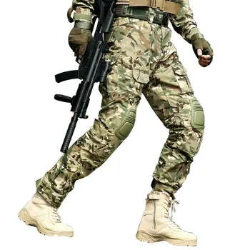 

Outdoor Camouflage Hunting Pants Military Clothing Army Combat Fishing Hunter Pants Knee Pads Tactical Gear Hiking CS Clothes