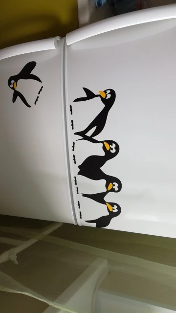 Calcomanía para refrigerador calcomanías de nevera de pingüino
