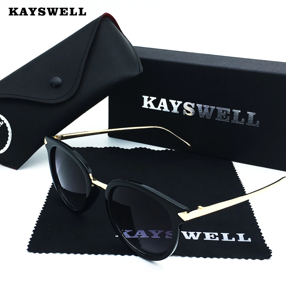 

KAYSWELL Sunglasses Women Brand Designer Alloy Frame UV400 Vintage Fashion Shades Eyewear D1724