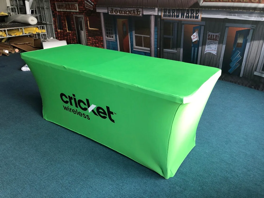 

Freeshipping!6ft Custom Exhibition Table Cloth Advertising Spandex Table Cover