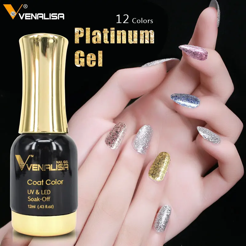Venalisa brand 12ml nail art design tip manicure soak off uv led color gel nail polish nail shellaced lacquer