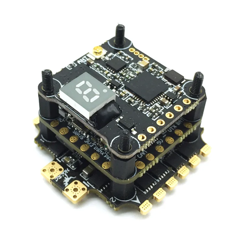 

HGLRC XJB F440-TX20.V2 F4 Flight Controller OSD 40A Blheli_32 3-5S ESC 25/100/200/350mW VTX For RC Quadcopter Multirotor