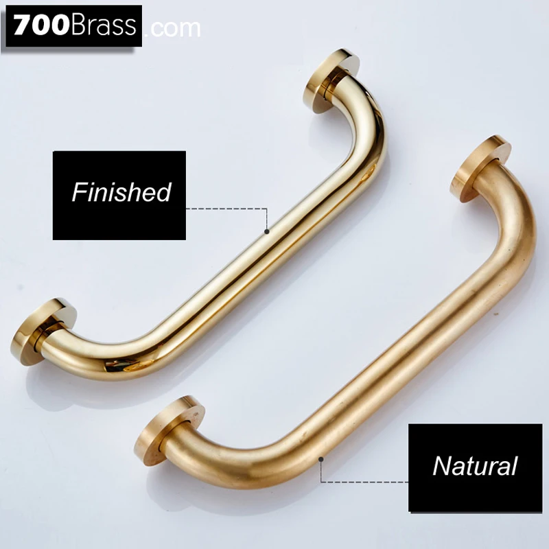 45cm Grab Bar for Bathroom& Home, Bath& Shower Handle, Polished Gold, Senior Assist Safety Hand Rail