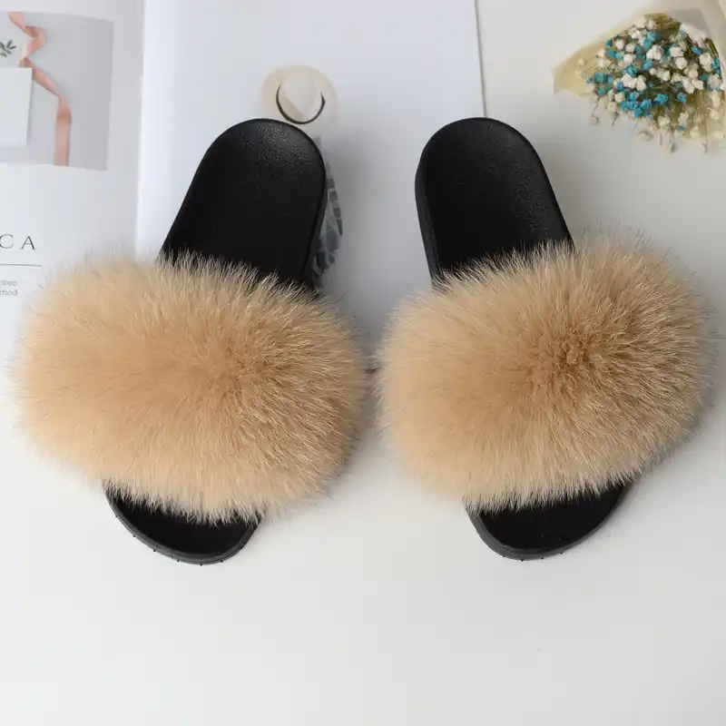 fluffy sliders for girls
