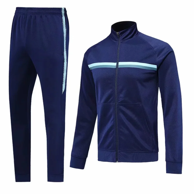 

winter sportswear Men Soccer Jerseys Sets Survetement Football 18/19 Running Jackets pant Adult Training Tracksuit Uniforms Suit