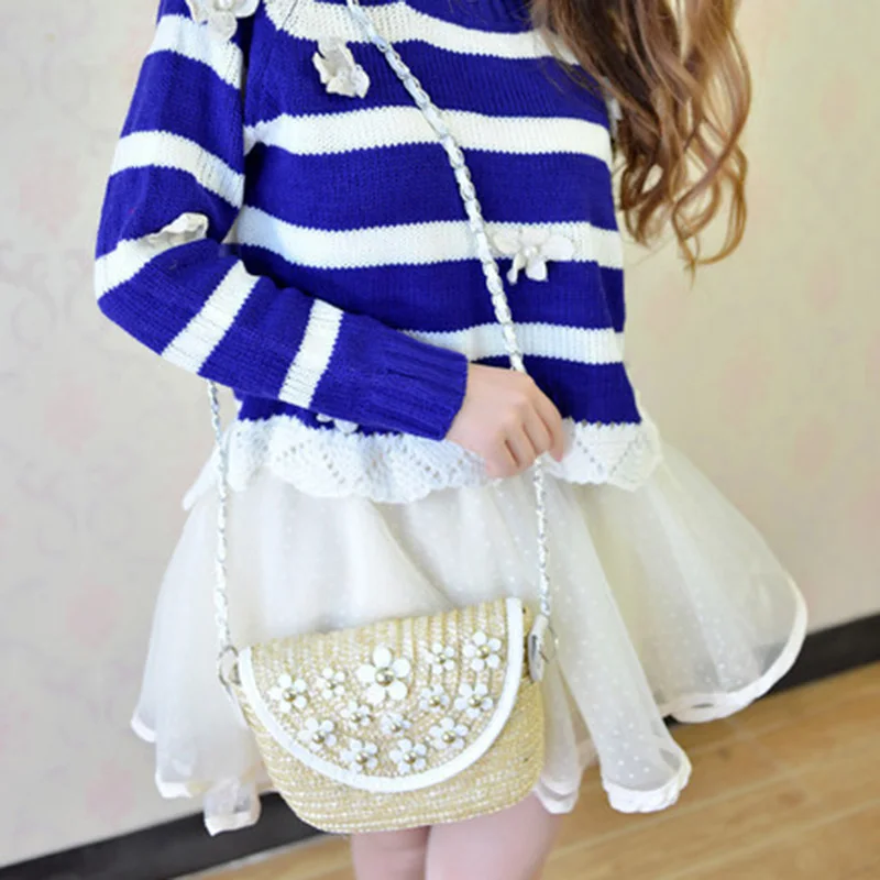 Women Handbag Summer Straw Bags Female Beach Shoulder Bag Lady Flower Fashion Weave Messenger Bag Travel Crossbody Bag SS3119 (2)