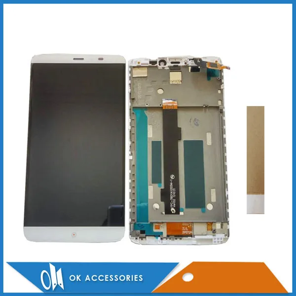 

High Quality White Color For PPTV King 7 PP6000 LCD Display+Touch Screen Digitizer Assembly With Frame With Tape