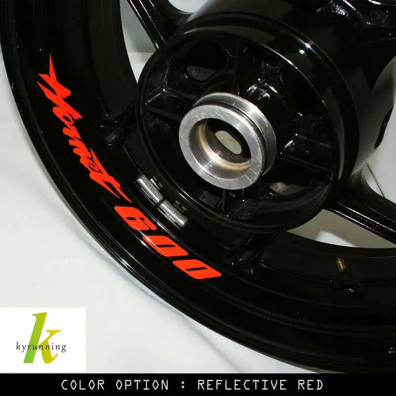 

8 X CUSTOM INNER RIM DECALS WHEEL Reflective STICKERS STRIPES FIT HONDA HOANET 600