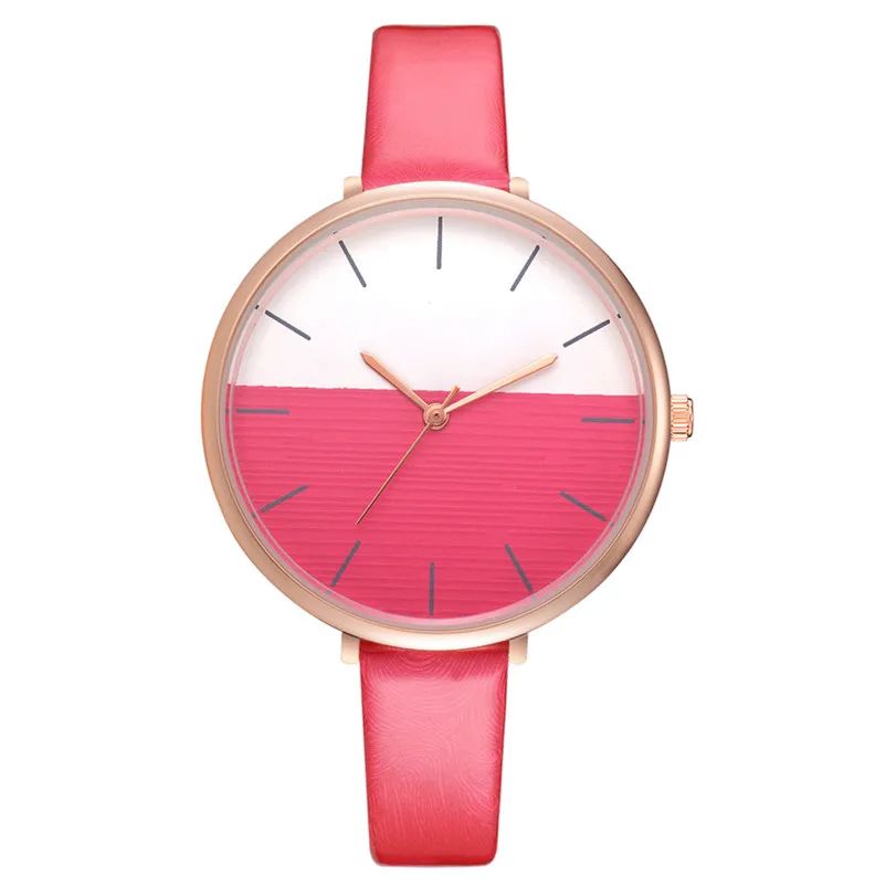 2018 High Quality women fashion casual watch luxury dress Leather band Quartz Analog Wrist Watches clock relogio feminino A06 (3)