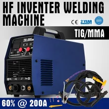 200 AMP HF Start TIG/MMA 2 в 1 DC инвертор сварочный аппарат IGBT