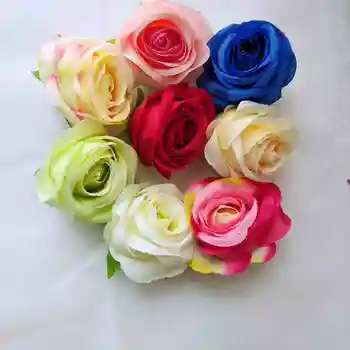 

Artificial flower Head Silk Rose Handmade Flower 30Pcs/bag 6cm and 6 colors Mini silk Foam Roses Artificial Flower for party