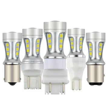 

Puou 1156 1157 T20 T15 7443 7440 T25 3156 3030 18LED brake light turn signal Free shipping