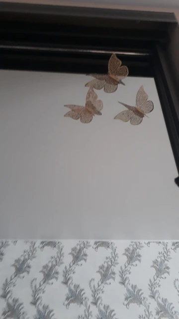 New 3D Hollow Wall Stickers Butterfly for Fridge, Home Decoration - 12 Pcs