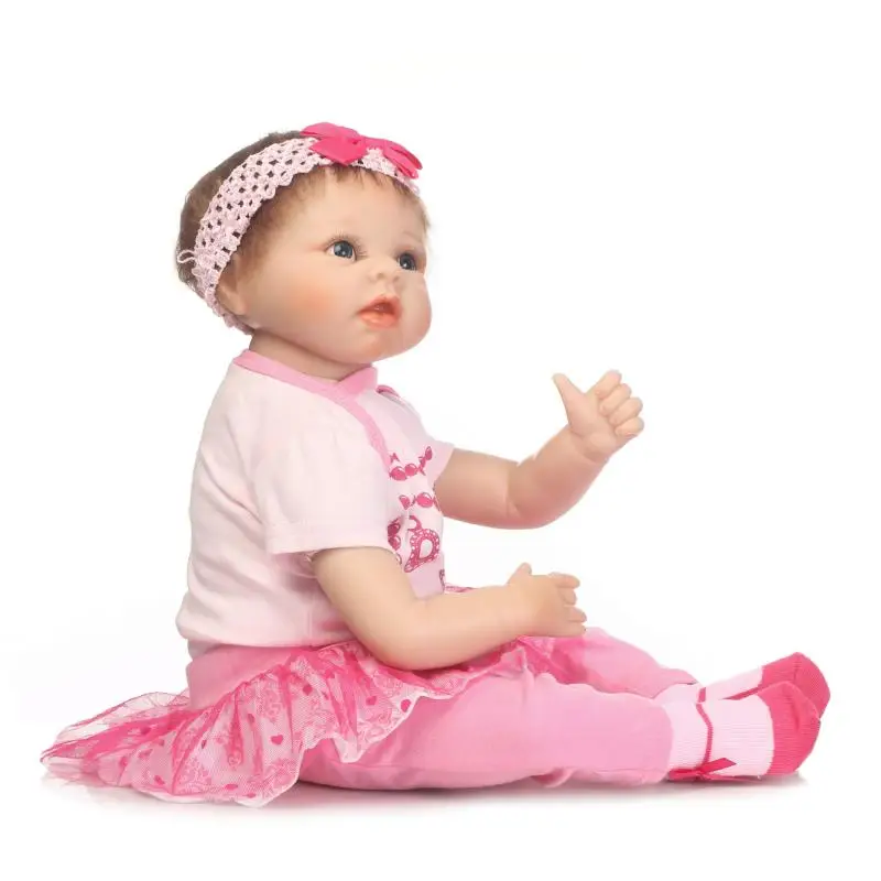 

NPKDOLL 22" 55 cm Lifelike Doll Reborn Realistic Soft Silicone Vinyl Reborn Baby Dolls For Girls Kids Gifts Russia Delivery