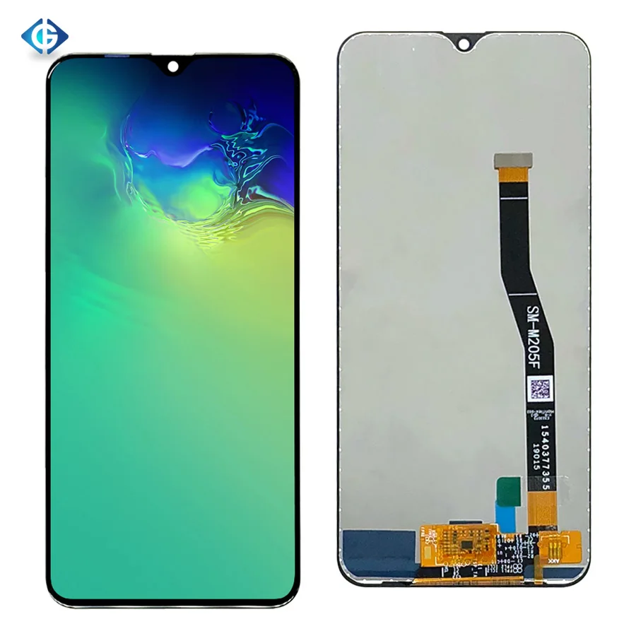 10 шт. Полный ЖК-дисплей для samsung Galaxy M20 M205F M205FN M205G ЖК-дисплей кодирующий преобразователь сенсорного экрана в сборе DHL