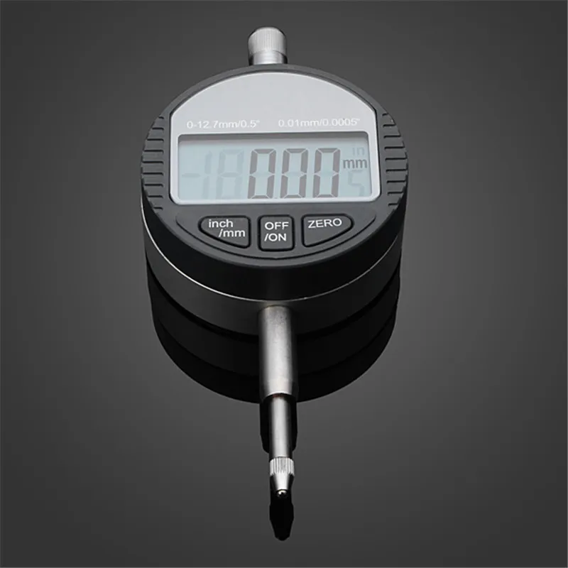 

DANIU 0-12.7mm/0.5inch 0.01mm Digital Dial Indicator Electronic Dial Gauge Tool