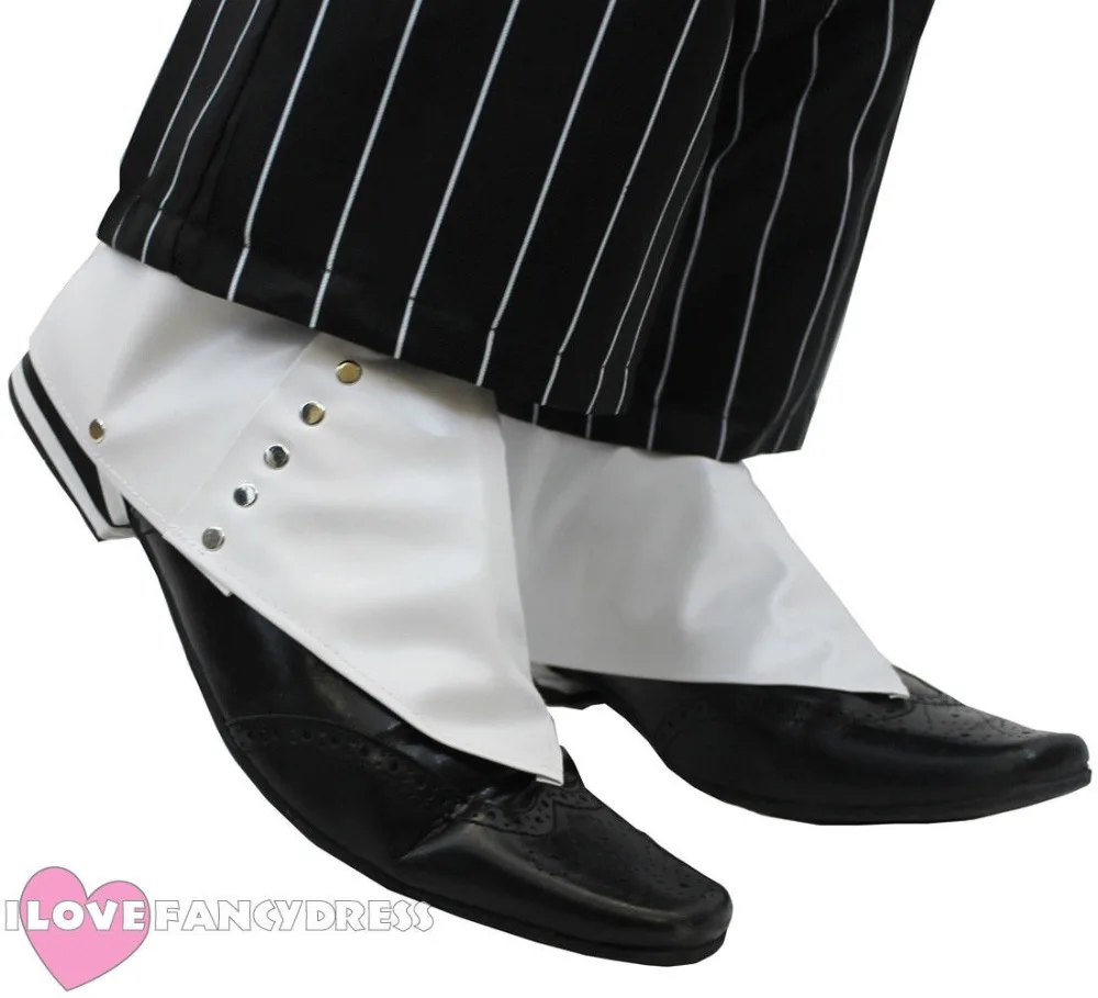 US $8.99 |GANGSTER SPATS WHITE 1920'S SHOE COVERS AL CAPONE FANCY DRESS COSTUME ACCESSORY on AliExpress US $8.99 |GANGSTER SPATS WHITE 1920'S SHOE COVERS AL CAPONE FANCY DRESS COSTUME ACCESSORY on AliExpress