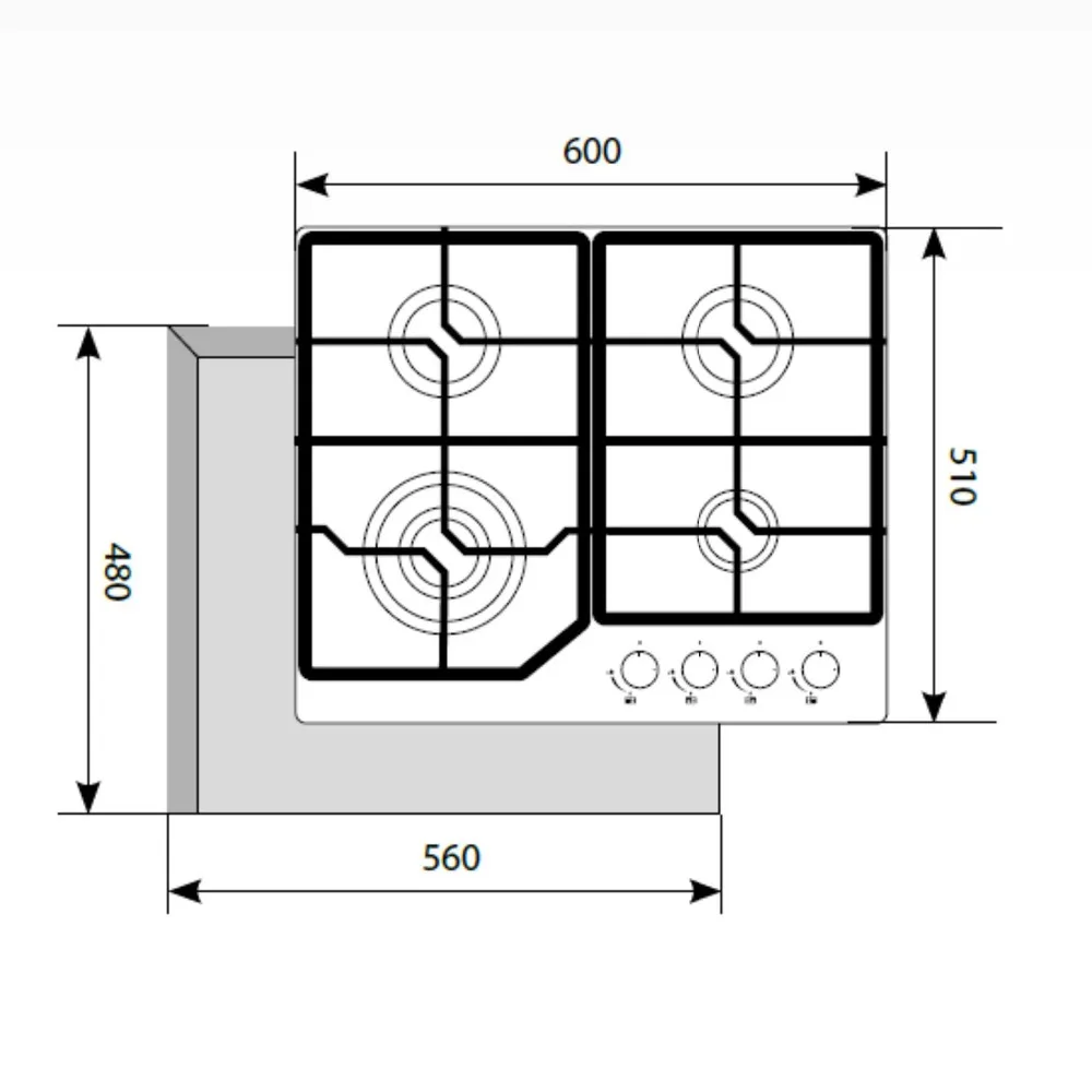 LEX GVG 640-1 WH газовая МАНЕЛЬ